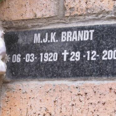 BRANDT M.J.K. 1920-2000