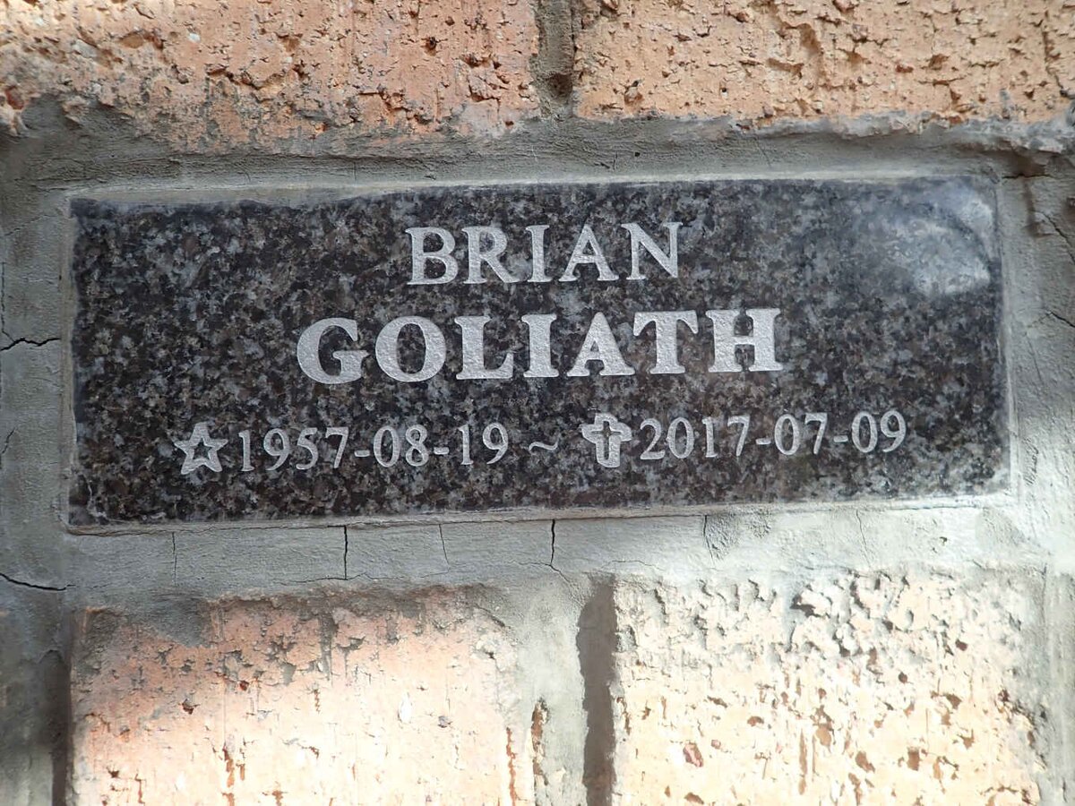 GOLIATH Brian 1957-2017