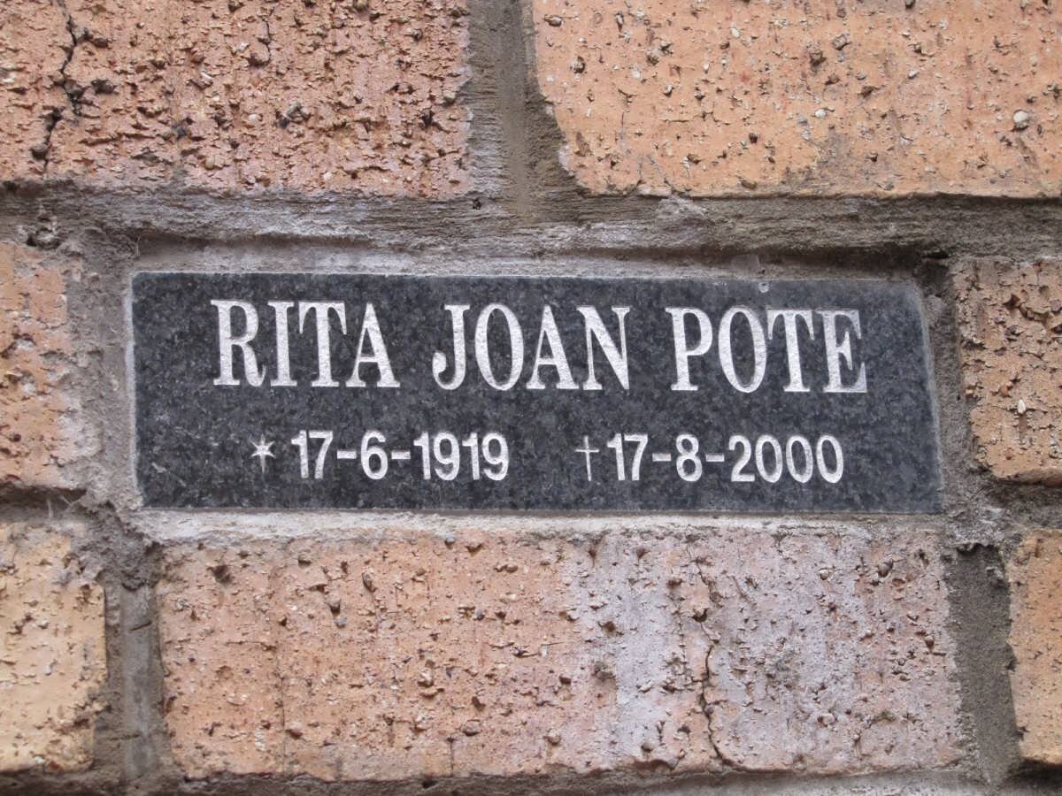 POTE Rita Joan 1919-2000