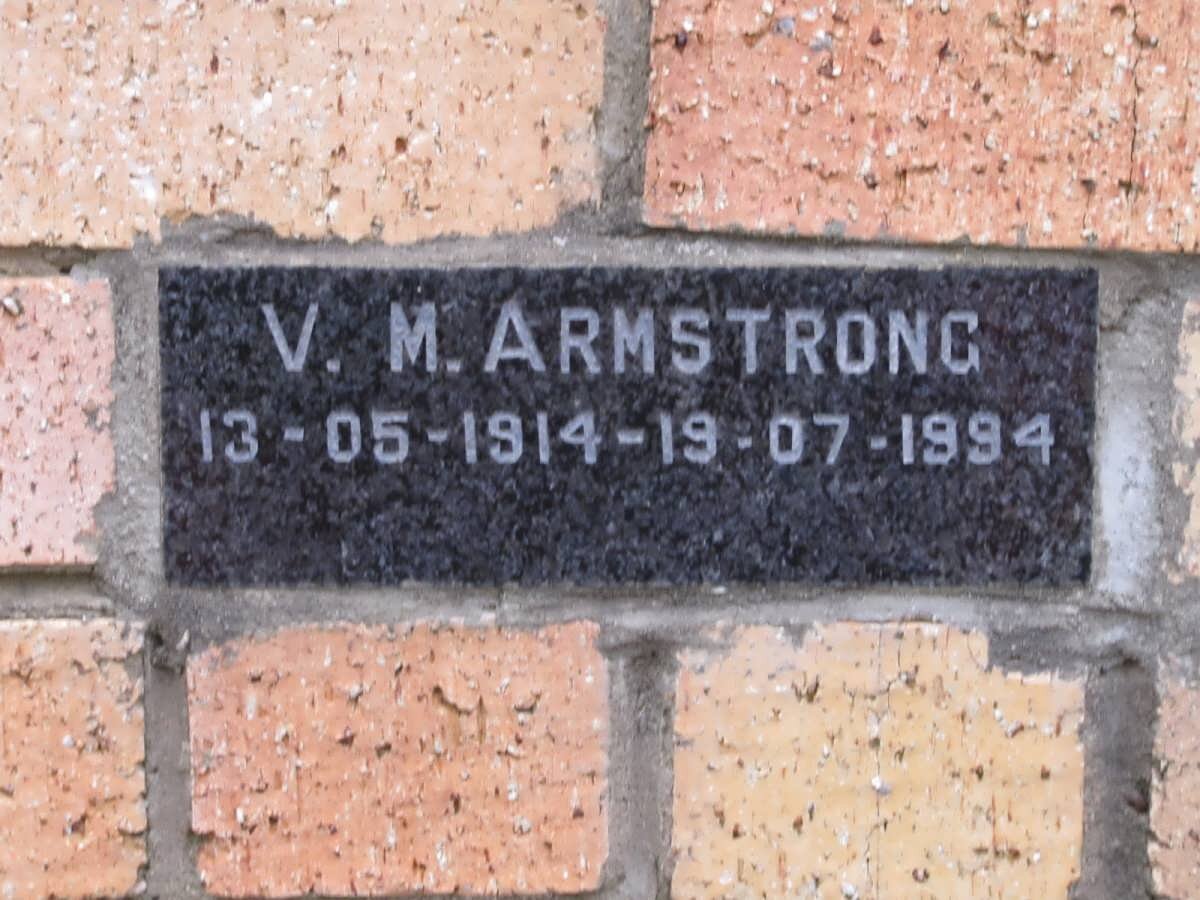 ARMSTRONG V.M. 1914-1994