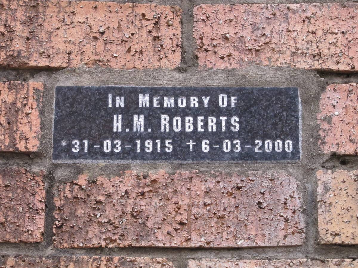 ROBERTS H.M. 1915-2000