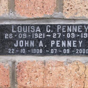 PENNEY John A. 1908-2000 &amp; Louisa C. 1921-1991
