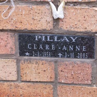 PILLAY Clare-Anne 1958-2005