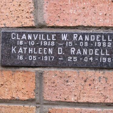 RANDELL Glanville 1918-1982 &amp; Kathleen D. 1917-1984