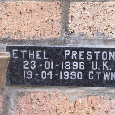 PRESTON Ethel 1896-1990