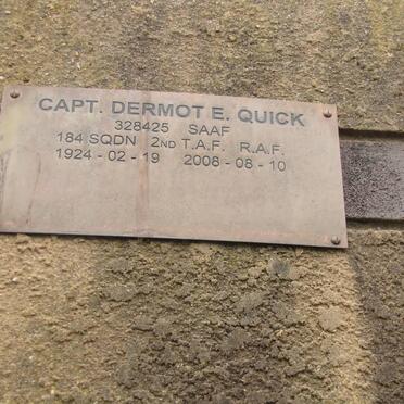 QUICK Dermot E. 1924-2008