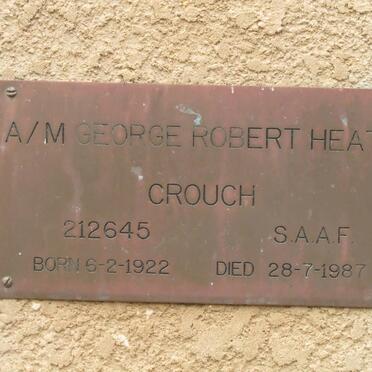 CROUCH George Robert Heath 1922-1987