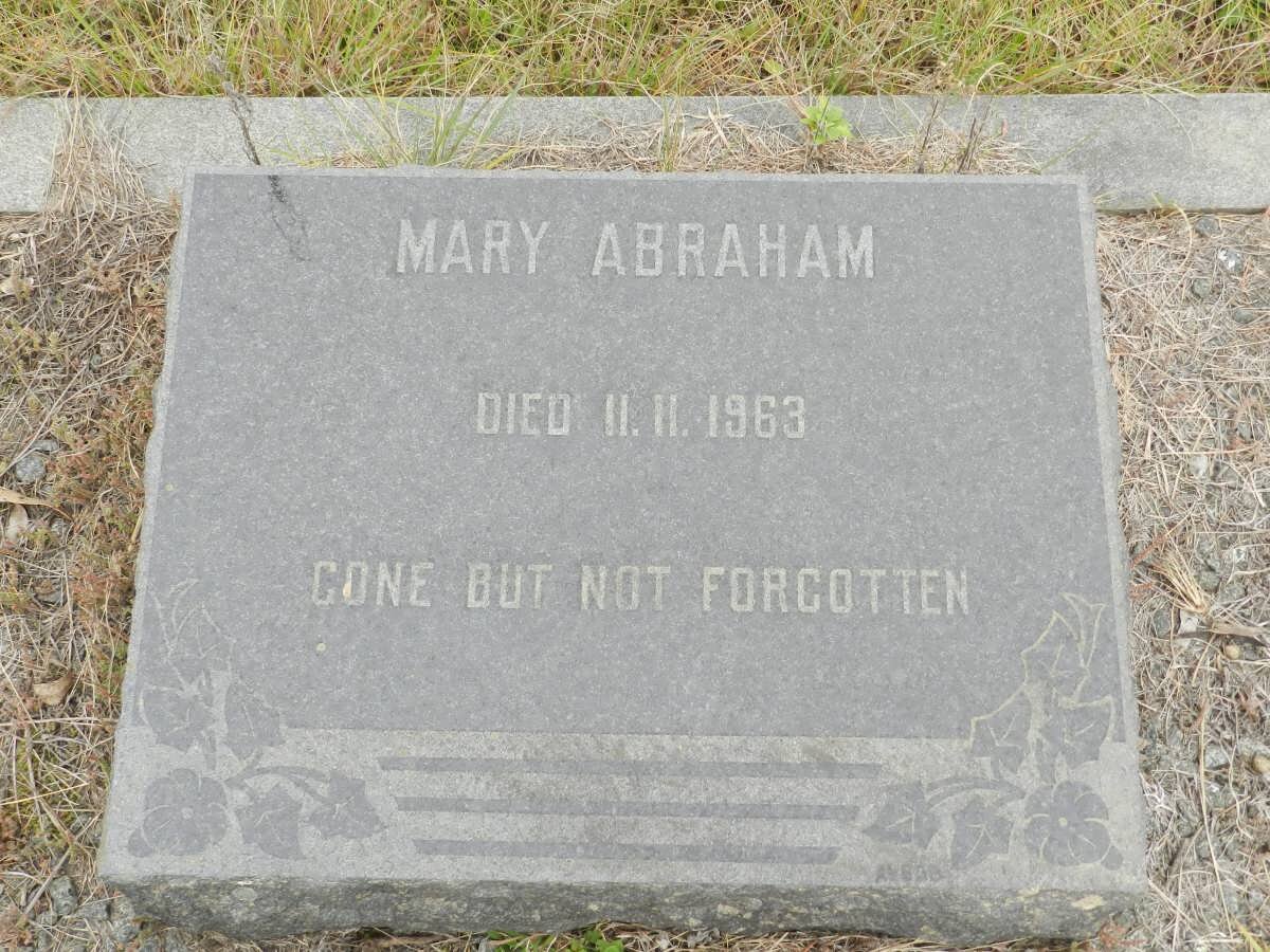 ABRAHAM Mary -1963