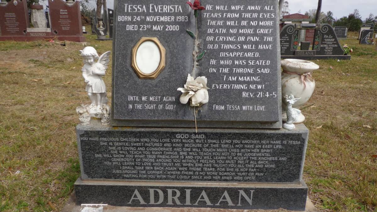 ADRIAAN Thessa Everista 1983-2000