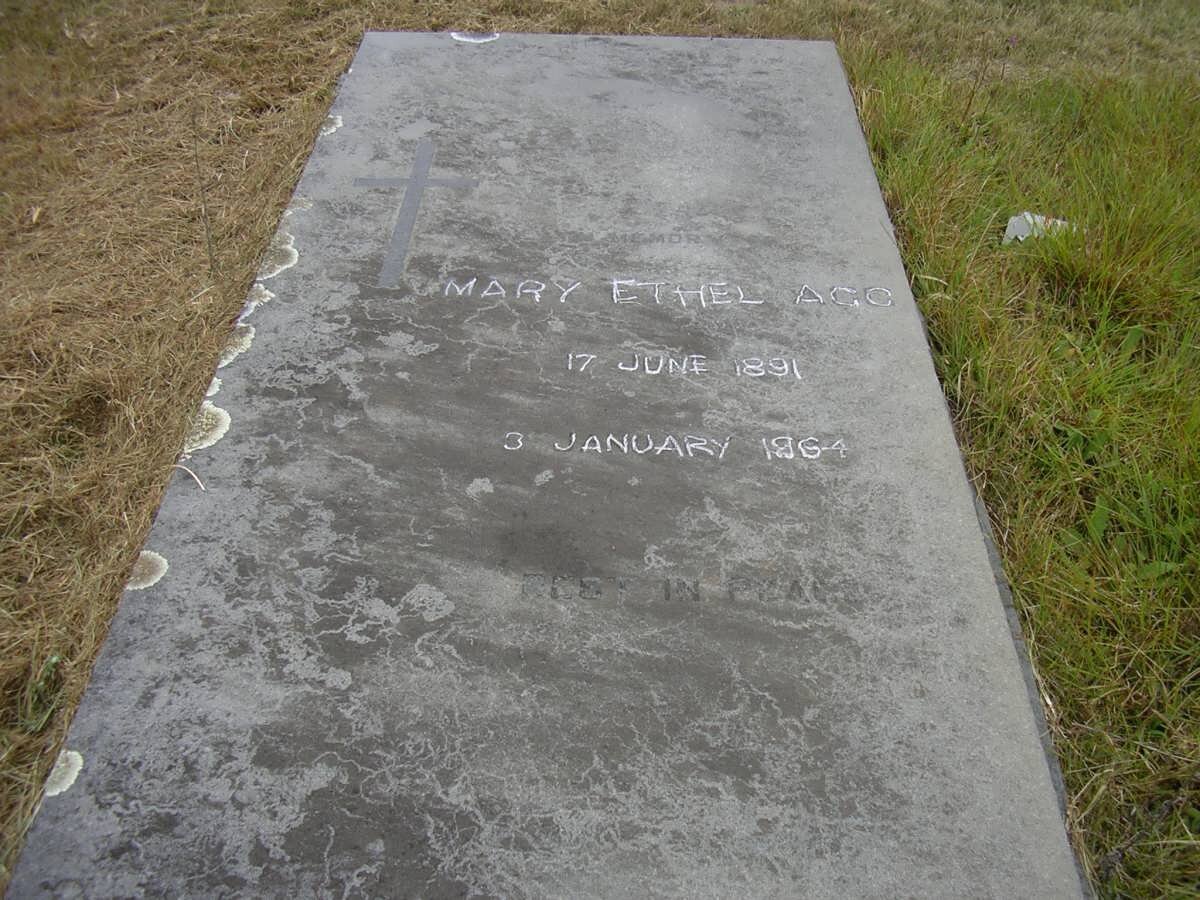 AGG Mary Ethel 1891-1964