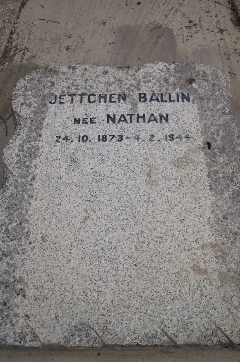 BALLIN Jettchen nee NATHAN 1873-1944