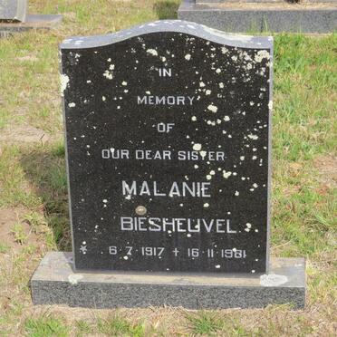 BIESHEUVEL Malanie 1917-1981