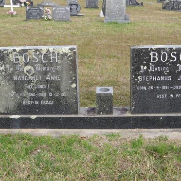 BOSCH Stephanus Johannes 1891-1982 &amp; Margaret Anne JONES 1896-1991