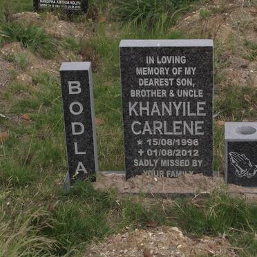 BODLA Khanyile Carlene 1996-2012