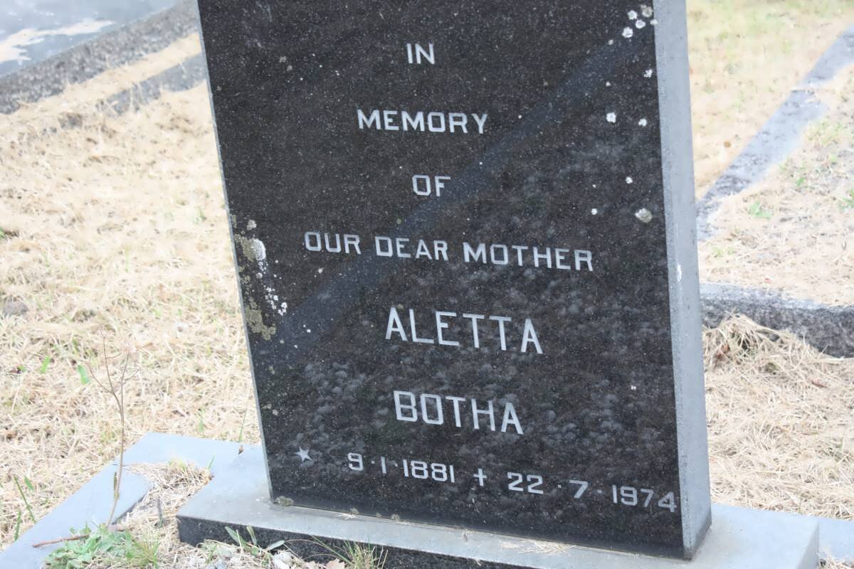 BOTHA Aletta 1881-1974