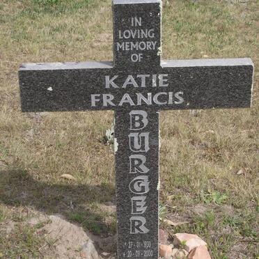 BURGER Katie Francis 1930-2000