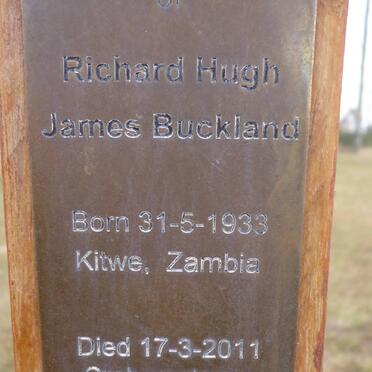 BUCKLAND Richard Hugh James 1933-2011