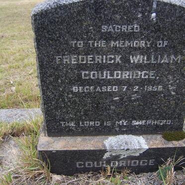 COULDRIDGE Frederick William -1956