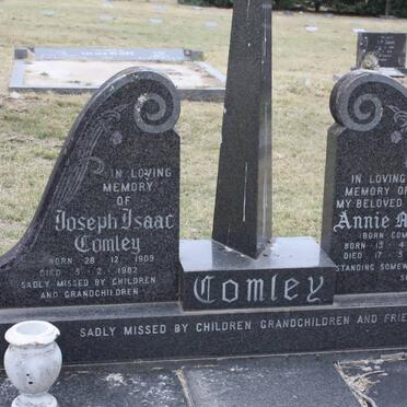 COMLEY Joseph Isaac 1909-1982 &amp; Annie Maria COMLEY 1918-1979