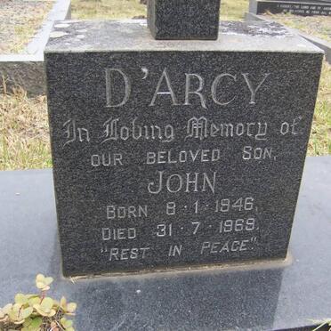 D'ARCY John 1946-1969