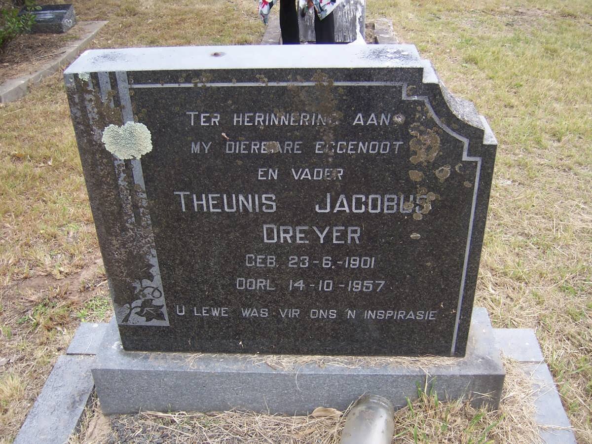 DREYER Theunis Jacobus 1901-1957