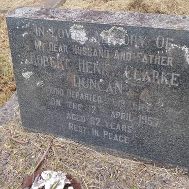 DUNCAN Robert Henry Clarke -1957