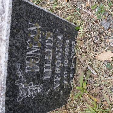 DUNCAN Lillith Veronica 1914-2003