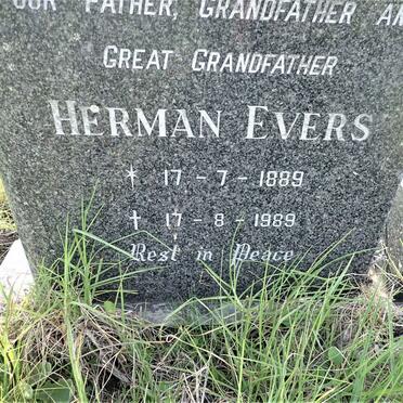 EVERS Herman 1889-1989