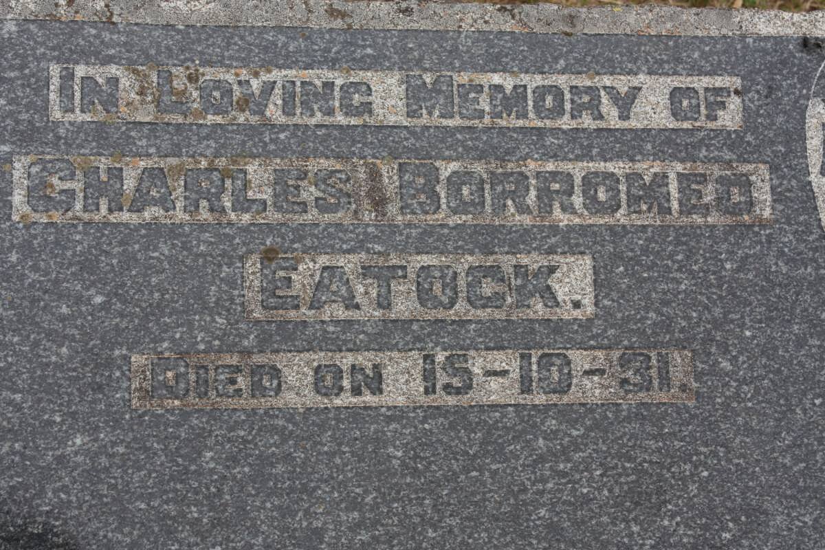 EATOCK Charles Borromeo -1931