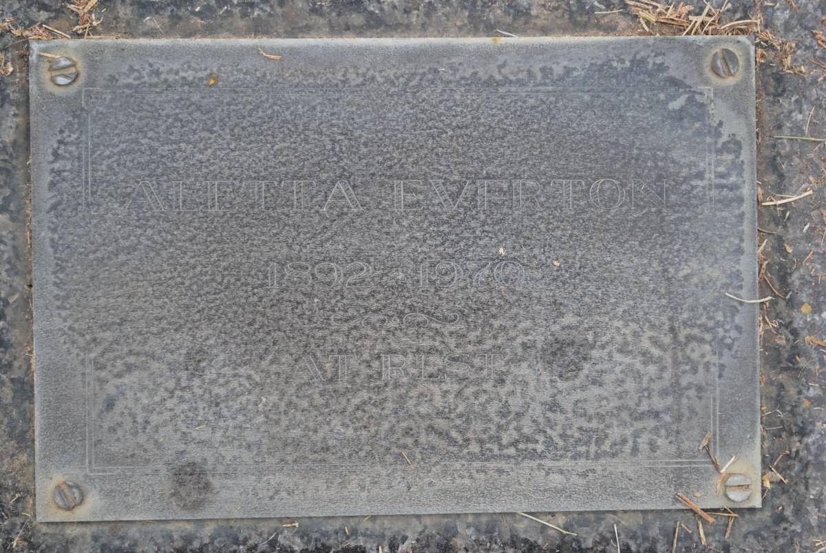 EVERTON Aletta 1892-1970