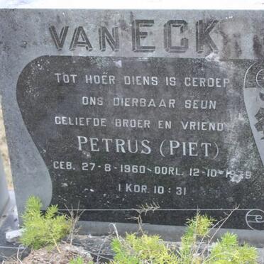 ECK Petrus, van 1960-1979