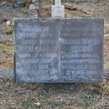 ELGAR William Norris 1885-1943 &amp; Sarah Maria 1885-1968