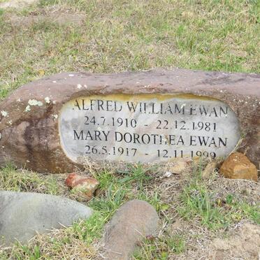 EWAN Alfred William 1910-1981 &amp; Mary Dorothea 1917-1999