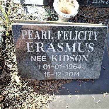 ERASMUS Pearl Felicity nee KIDSON 1964-2014