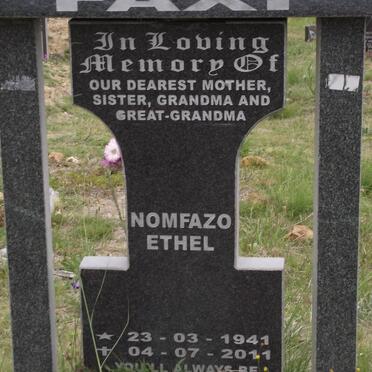 FAXI Nomfazo Ethel 1941-2011