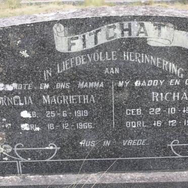 FICHAT Richard 1908-1979 &amp; Cornelia Magrietha 1919-1966