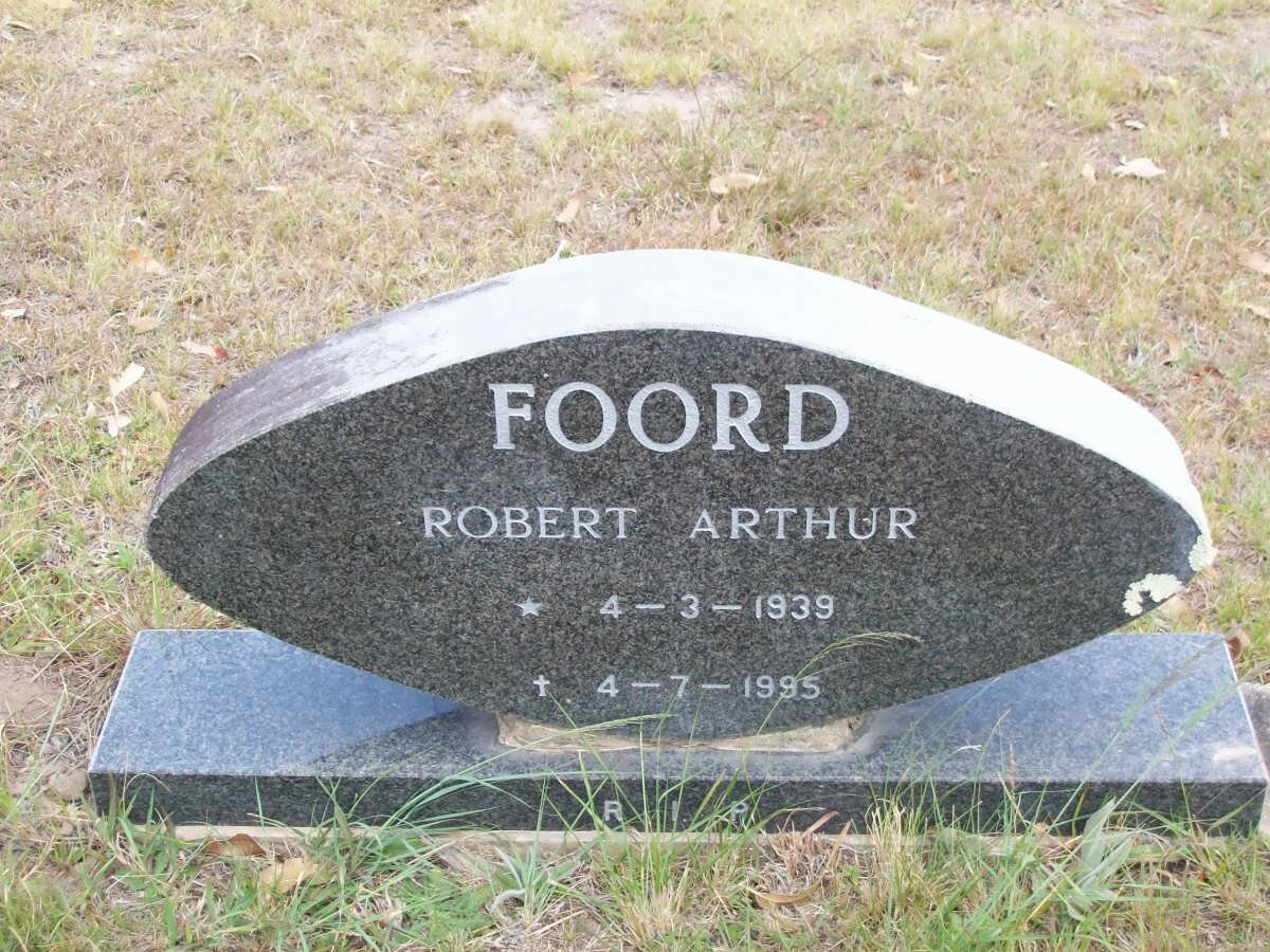 FOORD Robert Arthur 1939-1995