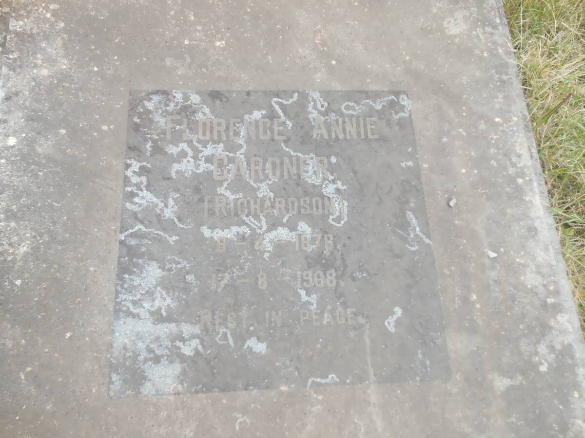 GARDNER Florence Annie nee RICHARDSON 1878-1968