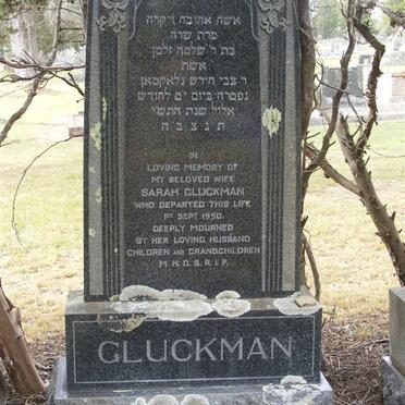 GLUCKMAN Sarah -1950