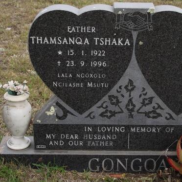 GONGQA Thamsanqa Tshaka 1922-1996