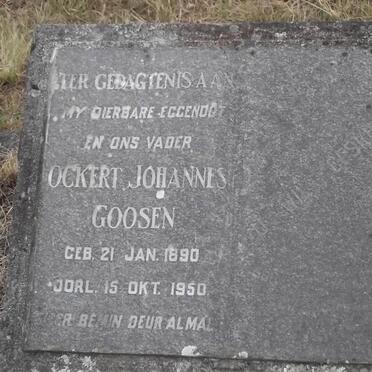GOOSEN Ockert Johannes 1890-1950