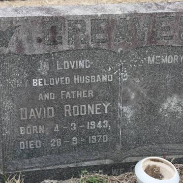 GREAVES David Rodney 1943-1970