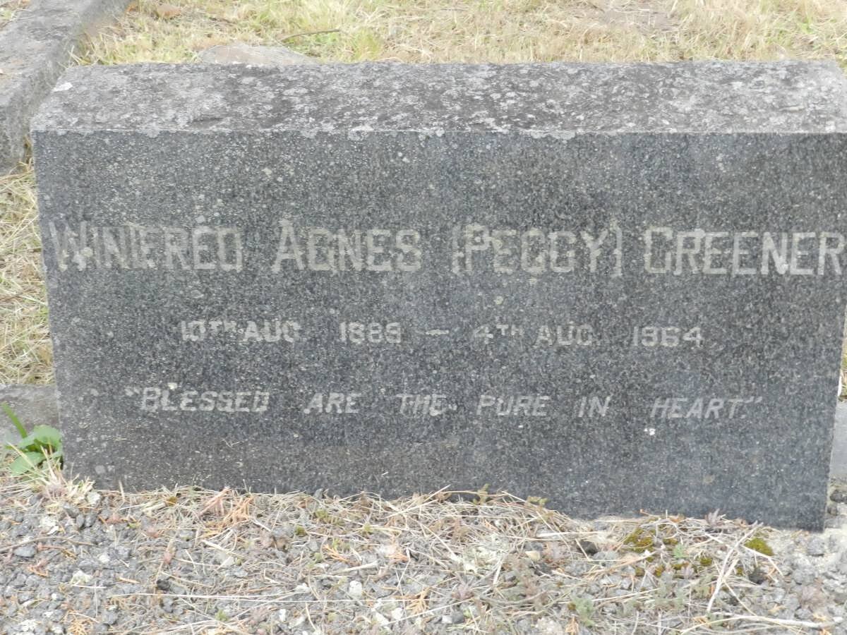 GREENER Winifred Agnes 1889-1964