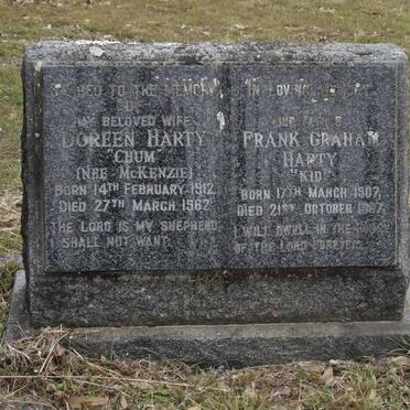 HARTY Frank Graham 1907-19?7 &amp; Doreen McKENZIE 1912-1962