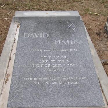 HAHN David -1974