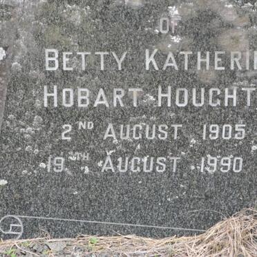 HOUGHTON Betty Katherine Hobart 1905-1990