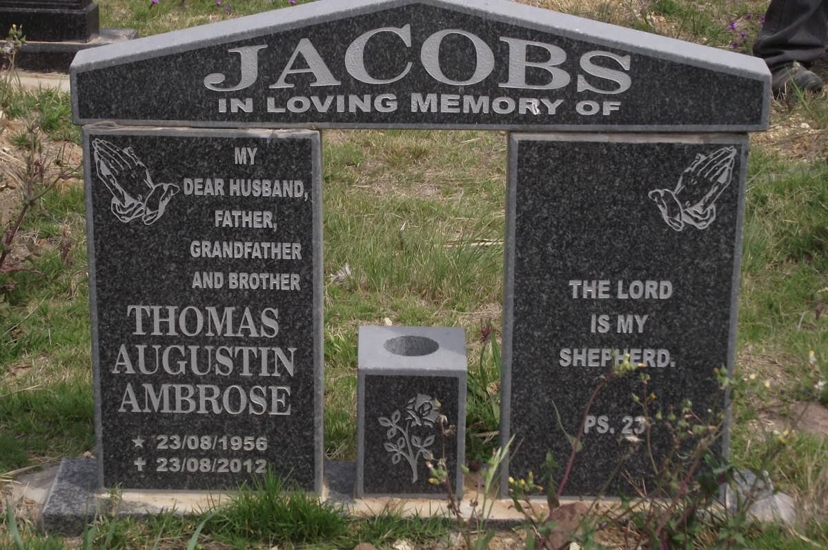 JACOBS Thomas Augustin Ambrose 1956-2012