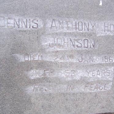 JOHNSON Dennis Anthony Holmes -1967