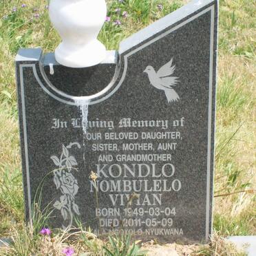 KONDLO Nombulelo Vivian 1949-2011