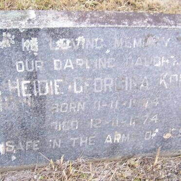 KORTE Heidie Georgina 1974-1974